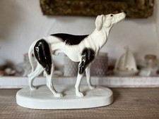 Goldscheider Wien Windhund Porzellanfigur Latour Modell 4405 um 1920 Art Déco
