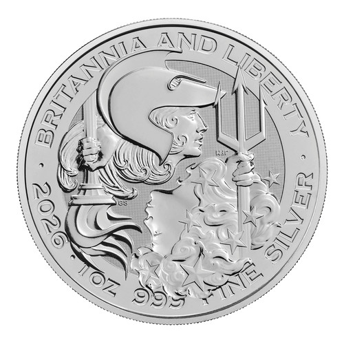 Silbermünze britannia - oz,