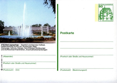 Bildpostkarte bad - bildpostkarte, **