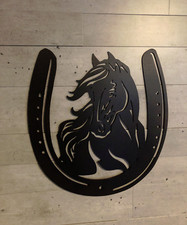Wanddeko Pferd Hufeisen Hengst