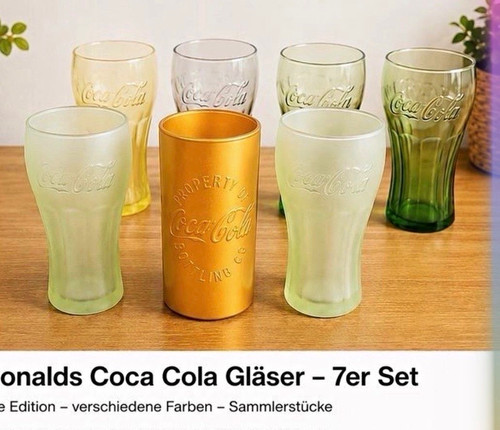 Coca cola mcdonalds gläser - coca-cola,
