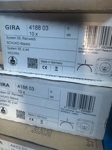 Gira schaltermaterial weiß - schaltermaterial,