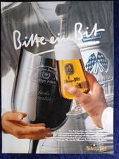 Bitburger Pils, originale Bier Werbung aus 1984