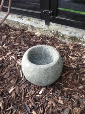 PFLANZKÜBEL 20CM BLUMENKÜBEL BLUMENTOPF DEKO SCHALE VOGELTRÄNKE ASIA STONE KÖLN