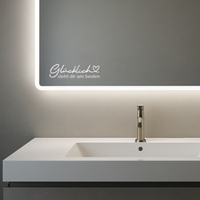 Spiegel Aufkleber Glücklich