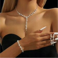 Versilbertes Damen Schmuckset