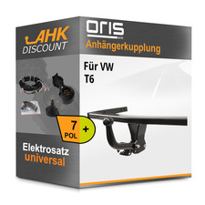Für VW T6 04.2015-09.2019 ORIS Anhängekupplung starr + 7polig E-Satz AHK