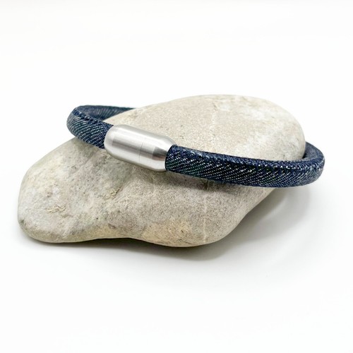 Jeans jeansstoff armband - jeansstoff, blau