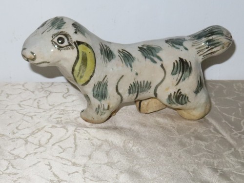 Antiker keramik hund dackel - keramik,