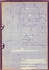 Original DB -Technische Zeichnung "Unimog U 1100 L m. Doppelkabine *