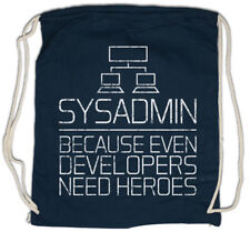 Sysadmin Because Even Developers Need Heroes Turnbeutel Admin Fun Informatik