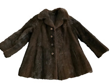 Echt Pelz Jacke von Marco, Gr. 40 - 42, dunkelbrau, Top-Zustand, Nerz? Biber?
