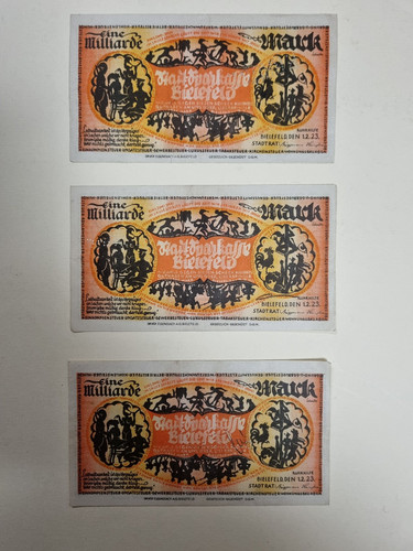 Notgeldscheine bielefeld x - notgeldscheine, 3