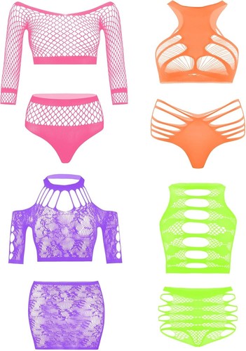 Damen fischnetz bodys dessous - fischnetz,