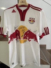 Red Bull Salzburg Fußballtrikot mit Originalsignaturen, Gr.M