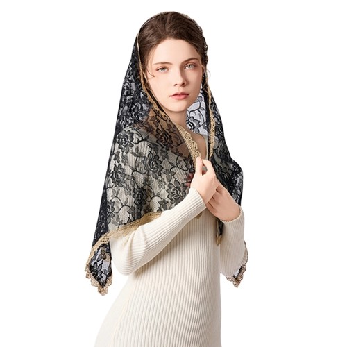 Delicate lace mantilla - delicate,