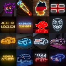 Neon LED Schild USB Licht Wand Deko Leuchte Gaming Setup Streamer Beleuchtung