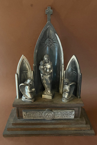 Alt heiligen figur metall - heiligen, holz