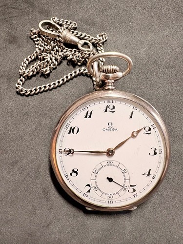 Omega taschenuhr silber - silber, 800