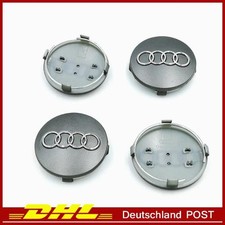 4x 60mm Grau Nabendeckel