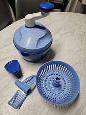 Quick-Chef D130 Blau, Inkl. Trichter, Mixer, Messer, Deckel