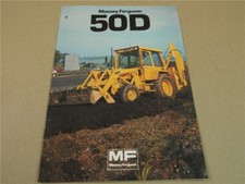 Prospekt Massey Ferguson MF 50D Baggerlader von 1983