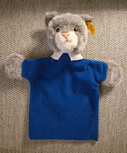 Steiff handpuppe katze - handpuppe,