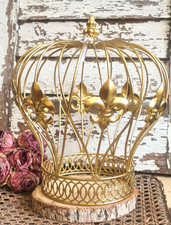 KRONE Metall gold franz- Lilie