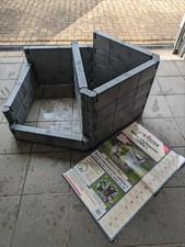 Kräuterschnecke, Kräuterspirale, Kunststoff, grau, neuwertig, ohne Beschädigung