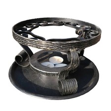 Massives Gusseisen Stövchen Teestövchen Warmer calentador de latón теплее