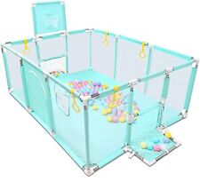 GOLDGE Laufgitter Laufstall Baby Absperrgitter Atmungsaktivem Netz Schutzgitter