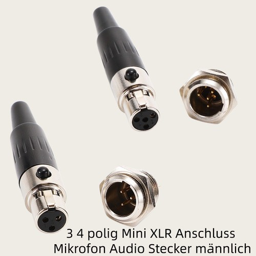 Mini xlr polig anschluss - mini, 3