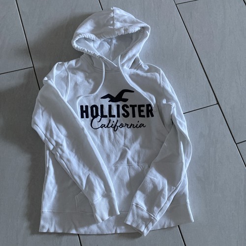 Hollister hoodie weiß s - hollister,