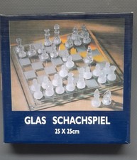 Glas Schachspiel 25x25 cm –