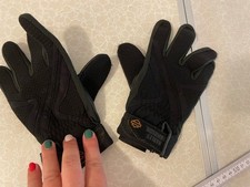 Original Harley Davidson Motorrad Handschuhe Gr. M Schwarz Damen #KLA