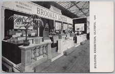 BROOKES LTD Stand auf der Bauausstellung Olympia 1908 Postkarte