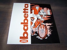TOPRARITÄT Herrlicher Prospekt Jawa Babetta Mofa 70er Jahre !!!