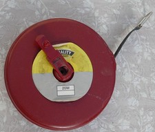 Maßband, Bandmaß, rot, ca. 20m