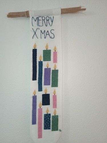 Weihnachtsdeko handgestickt