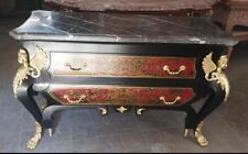 Kommode Stil André BOULLE Massivholz Engel vergoldet Blattgold Marmorplatte