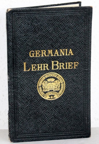 Germania lehr brief 1935 - germania,