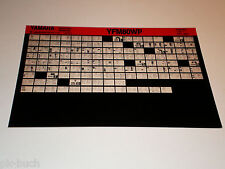 Microfich Werkstatthandbuch Yamaha Quad YFM 80 WP Stand 10/2001