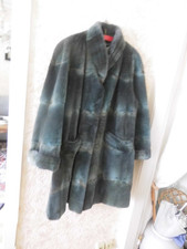 Nerzmantel, kurz geschoren, Neu  bläulich  gr.44-46