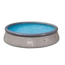 HAF® Quick Up Pool Aufstellpool Schwimmbecken grau rund 366 x 91 cm ohne Filter