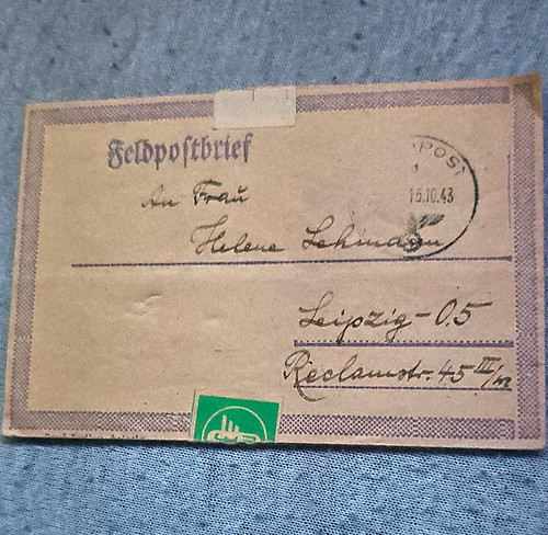 Deutscher feldpostbrief - feldpostbrief, 2