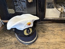 ORIGINAL Bundeswehr MARINE Mütze Größe 57 Kapitän SCHIRMMÜTZE Offizier TOP Cap