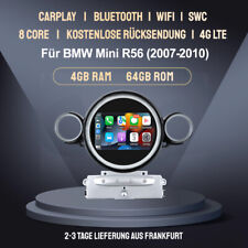4+64G Android 14 Carplay Autoradio Für BMW Mini Cooper R55 R56 07-2014 GPS Navi