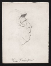 Paul Poiret grand couturier fashion designer drawing dessin van Caulaert 1935