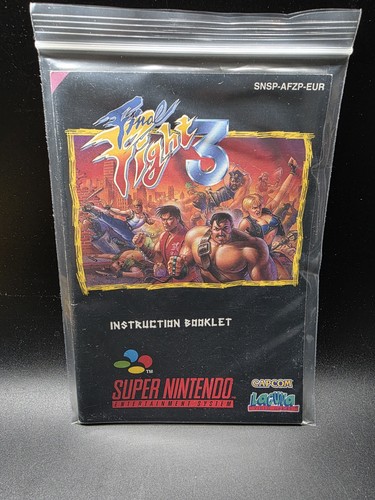 Final fight snes manual - fight,