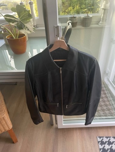 Echtes leder edle - echtes, schwarze